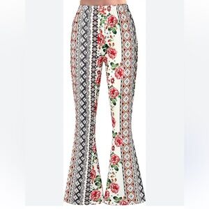 SOLD Floral Patterned Women's Flare Pants
